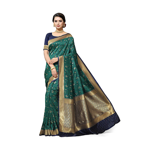 Banarasi-Silk-Saree---Green1