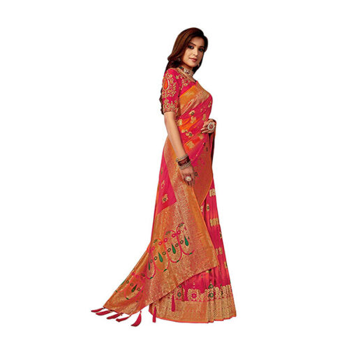 Banarasi Silk Jacquard Saree With Blouse Piece