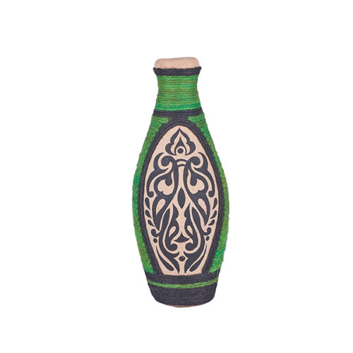 Jute Vase (Medium,Green)