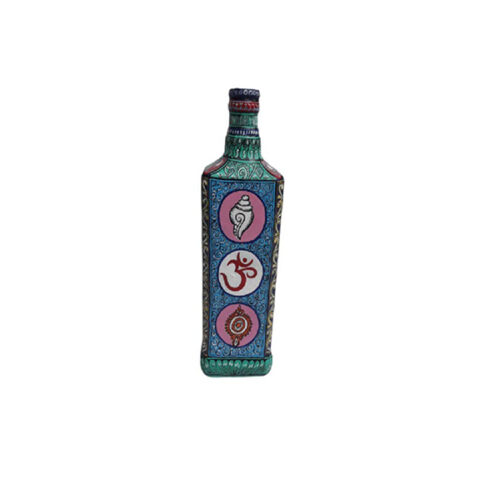 Pattachitra – Painting on Glass Bottle 2
